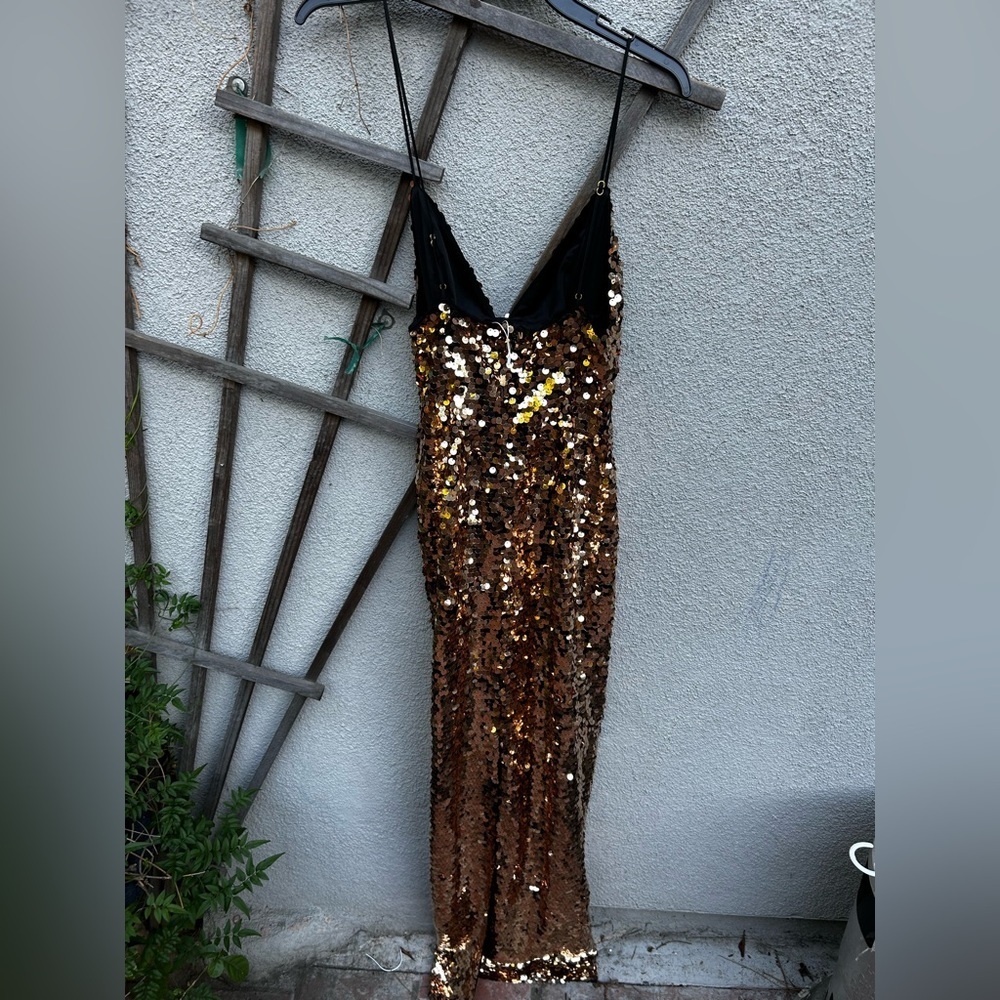 Camila Coelho Yuki Maxi Dress in Gold - Picture 11 of 12